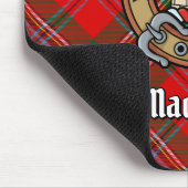 Clan MacLean Crest over Tartan Muismat (Hoek)