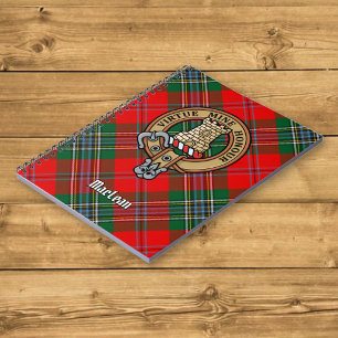 Clan MacLean Crest over Tartan Notitieboek
