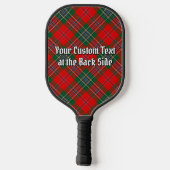 Clan MacLean Crest over tartan Pickleball Paddle (Achterkant)