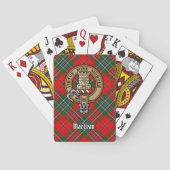 Clan MacLean Crest over Tartan Pokerkaarten (Achterkant)