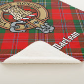Clan MacLean Crest over Tartan Sherpa Deken (3/4)