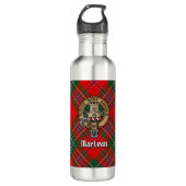 Clan MacLean Crest over Tartan Waterfles (Voorkant)