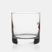 Clan MacLean Crest over Tartan Whisky Glas (Links)