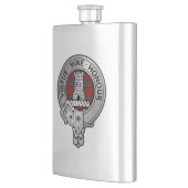 Clan MacLean Crest & Tartan Flacon (Links)