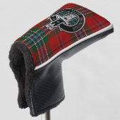 Clan MacLean Crest & Tartan Golf Head Hoesje Golfheadcover (3/4 voorkant)