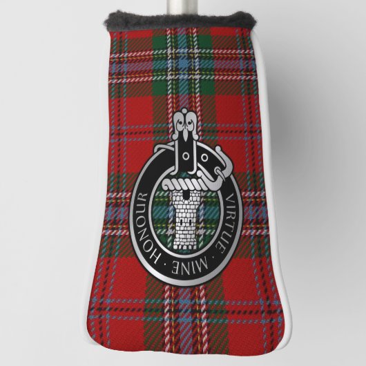 Clan MacLean Crest & Tartan Golf Head Hoesje Golfheadcover (Draai 90)