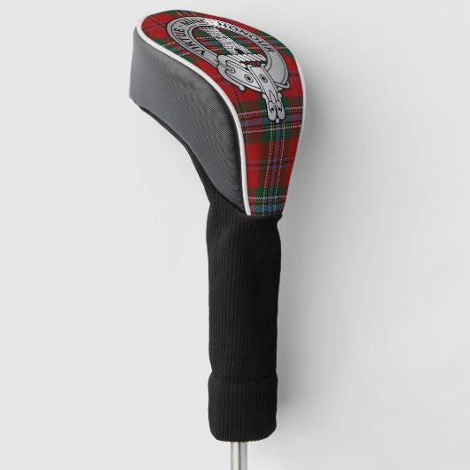Clan MacLean Crest & Tartan Golfheadcover (Schuin)