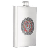 Clan MacLean Crest & Tartan Knot Flask Flacon (Rechts)