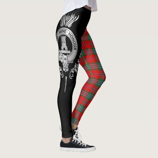 Clan MacLean Crest & Tartan Leggings (Rechts)