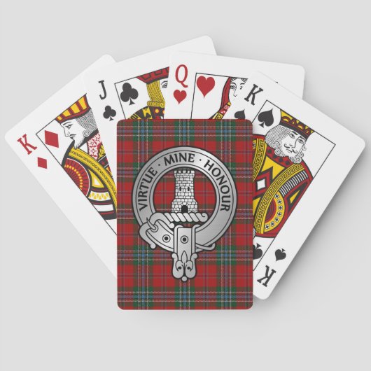 Clan MacLean Crest & Tartan Pokerkaarten (Achterkant)