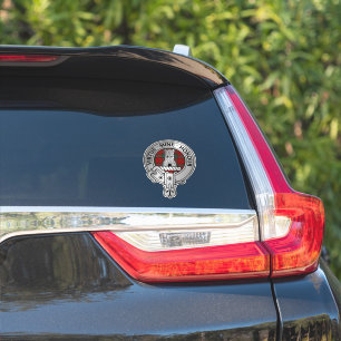Clan MacLean Crest & Tartan Sticker