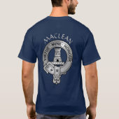 Clan MacLean Crest & Tartan T-shirt (Achterkant)