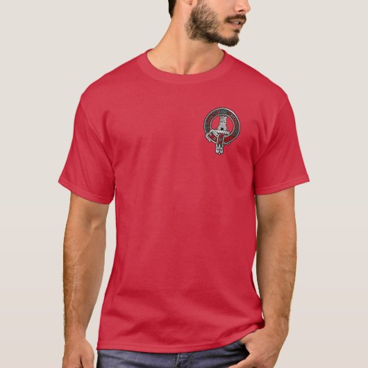 Clan MacLean Crest & Tartan T-Shirt (Voorkant)
