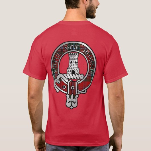 Clan MacLean Crest & Tartan T-Shirt (Achterkant)