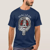 Clan MacLean Crest & Tartan T-shirt (Voorkant)