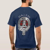 Clan MacLean Crest & Tartan T-shirt (Achterkant)