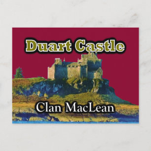 Clan MacLean Duart Castle past Sky Color aan Briefkaart