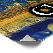 Clan MacLean Duart Castle past Sky Color aan Poster (Hoek)