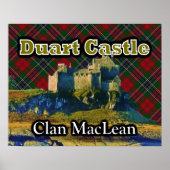 Clan MacLean Duart Castle Tartan Sky Poster (Voorkant)