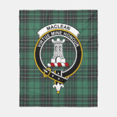 Clan MacLean Hunting Ancient Tartan Pset Fleece Deken (Voorkant)