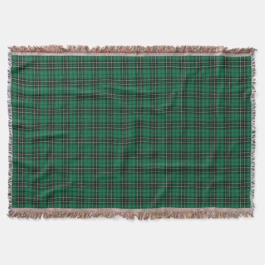 Clan MacLean Hunting Tartan Green en Black Pset Deken (Voorkant)