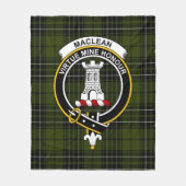 Clan MacLean Hunting Tartan Pset Fleece Deken (Voorkant)