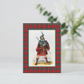 Clan MacLean  Illustratie Tartan Lijst Briefkaart (Staand voorkant)