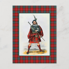 Clan MacLean Illustratie Tartan Lijst Briefkaart