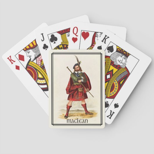 Clan MacLean Klassiek Schotland Dek Speelkaarten (Achterkant)
