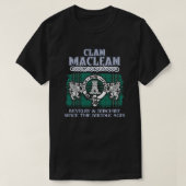 Clan Maclean kuif Schotse clans Schotse achternaam T-shirt (Design voorkant)