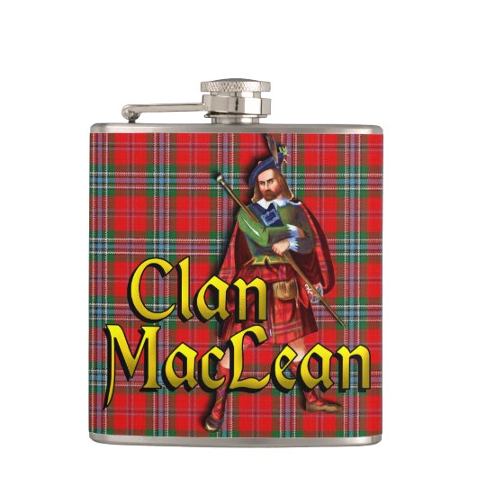 Clan MacLean Old Scotland Heupfles (Voorkant)
