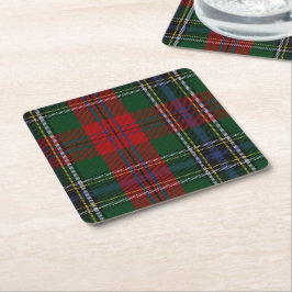 Clan MacLean Plaid Papier Onderzetters