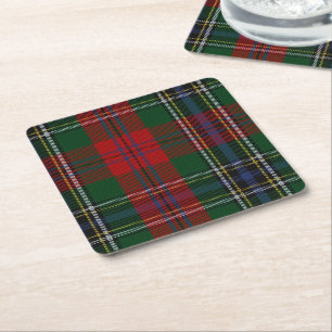 Clan MacLean Plaid Papier Onderzetters