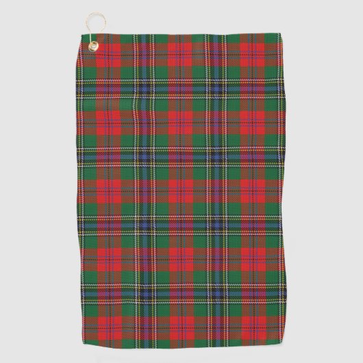 Clan MacLean Red Scottish Tartan Golfhanddoek (Voorkant)