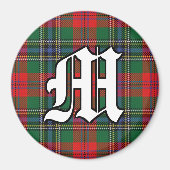 Clan MacLean Red Tartan Betonaccenten Magneet (Voorkant)