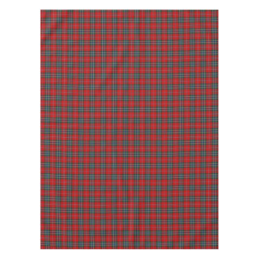Clan MacLean Rood, Blauw en Groen Schots Tartan Tafelkleed (Voorkant)