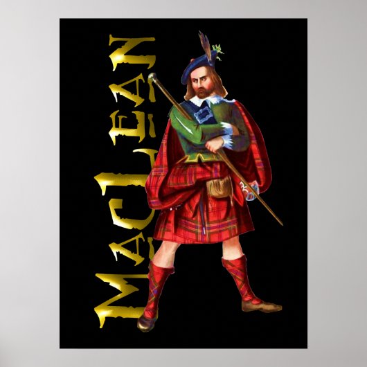 Clan MacLean Schotse Hoogland Droom Poster (Voorkant)