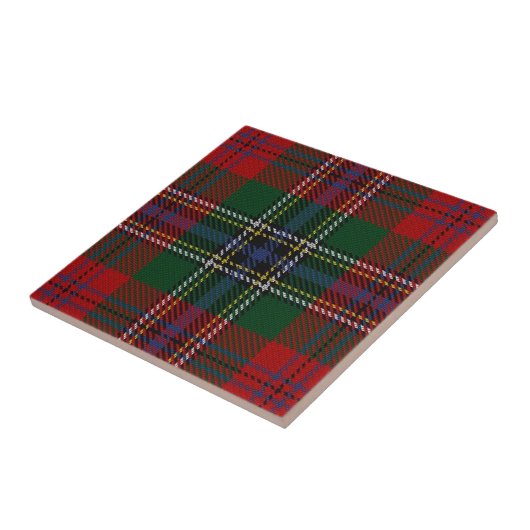 Clan MacLean Scottish Expressions Tartan Tegeltje (Zijkant)
