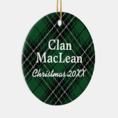 Clan MacLean Scottish Tartan Keramisch Ornament (Rechts)