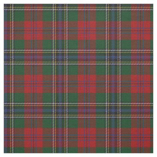 Clan MacLean Scottish Tartan Plays Fabric Stof (Swatch)