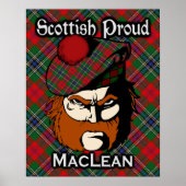 Clan MacLean Scottish Tartan Poster (Voorkant)