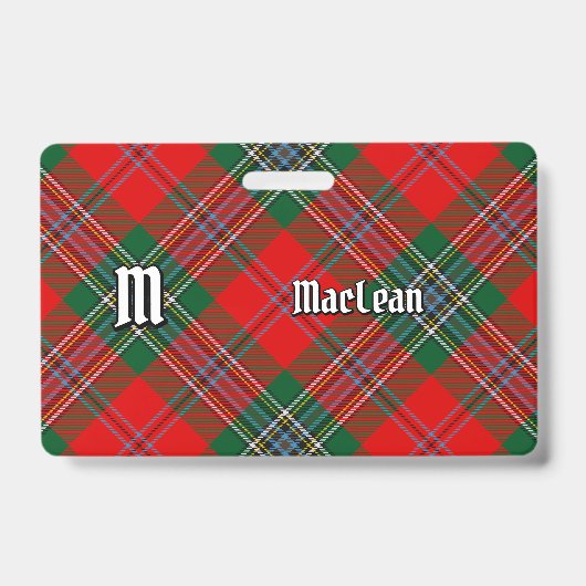 Clan MacLean Tartan Badge (Voorzijde)