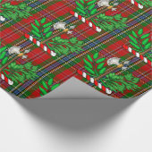 Clan MacLean Tartan en BattleAxe Crest Cadeaupapier (Hoek)