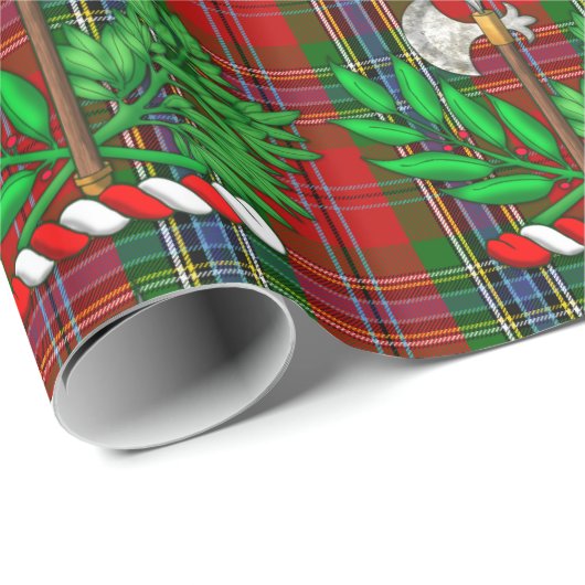 Clan MacLean Tartan en BattleAxe Crest Cadeaupapier (Rol Hoek)