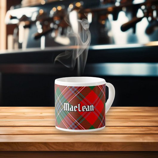 Clan MacLean Tartan Espresso Kop