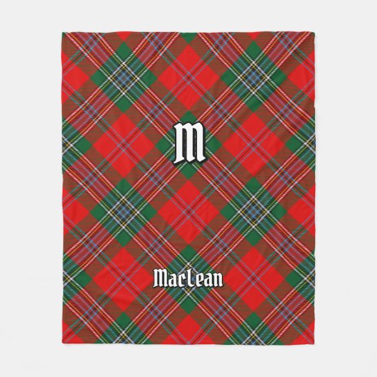 Clan MacLean Tartan Fleece Deken (Voorkant)