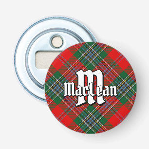 Clan MacLean Tartan flesopener Button Flesopener