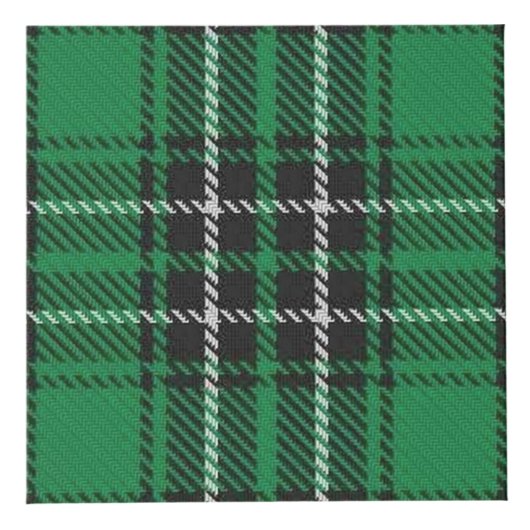 Clan MacLean Tartan House Blessing Kubus (Rechts)
