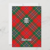 Clan MacLean Tartan Kaart (Voorkant)