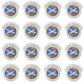 Clan MacLean Tartan Knoop & Vlag Sticker (Voorkant)